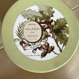 Pottery Barn Green Vino Plates Set